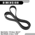 thumbnail image 4 of Unique Bargains V-Ribbed Serpentine Belt No.31110RL5A01 Car Alternator Power Water Pump Belt for Acura TSX 2009-2014, 4 of 6