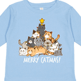 thumbnail image 4 of Inktastic Merry Catmas with Cat Tree and Yellow Star Boys or Girls Long Sleeve Toddler T-Shirt, 4 of 5