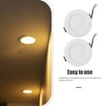 thumbnail image 3 of Mobutofu 10 Pcs Recessed Puck Lights Led Recessed Down Light White Simple And Elegant Ceiling Light For Homeowners, 3 of 6