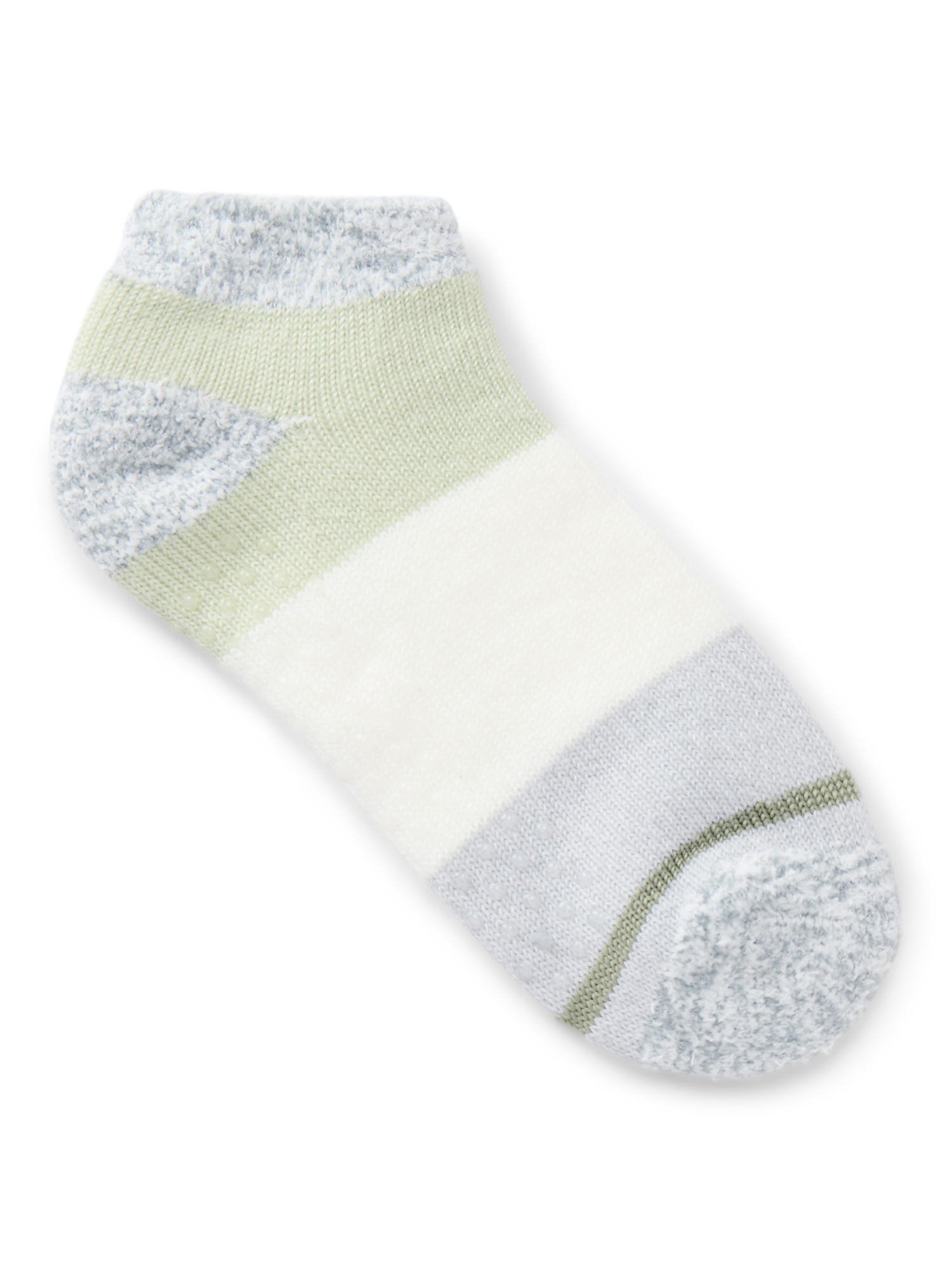 Joyspun Women's Double Layer Low Cut Lounge Socks, 3 Pack, Shoe Sizes 4-10