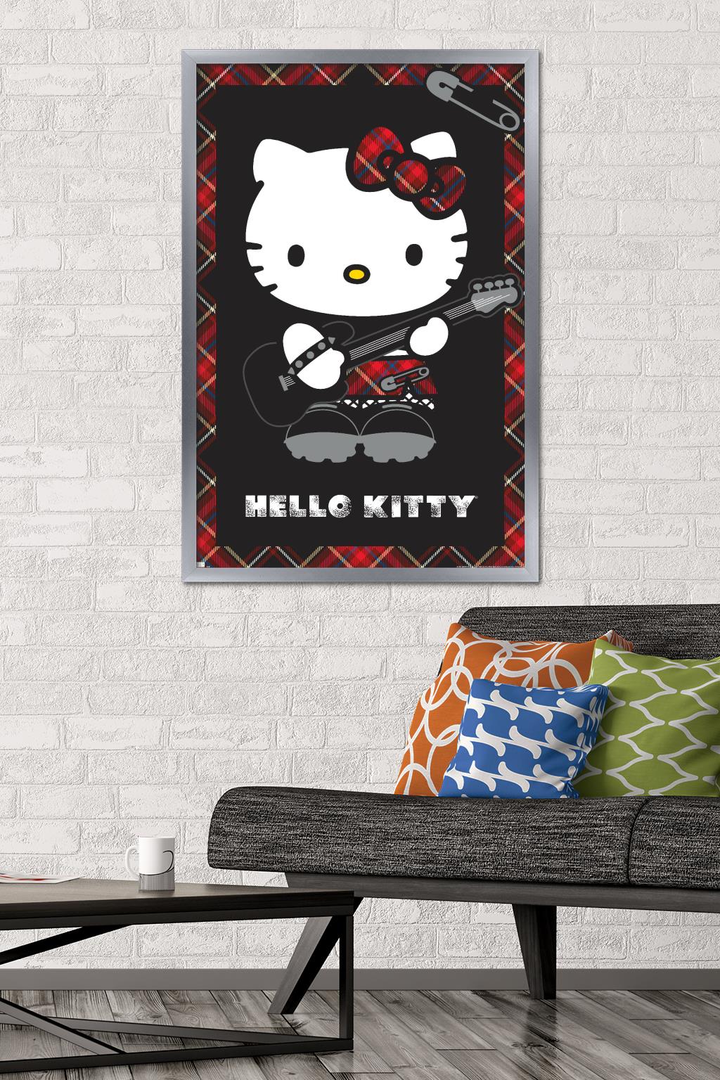 Hello Kitty - Punk Wall Poster, 22.375" x 34" Framed