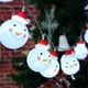thumbnail image 2 of Luces LED de hadas de muñeco de nieve, luz estelar para jardín, hogar, boda, fiesta de Navidad, funciona con pilas, Metal, blanco cálido Namotu MZQ-1086, 2 of 5