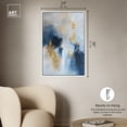 thumbnail image 5 of Morning Dew Blue Abstract Canvas Wall Art by Art Remedy, White Floater Frame, 24"x36", 5 of 7
