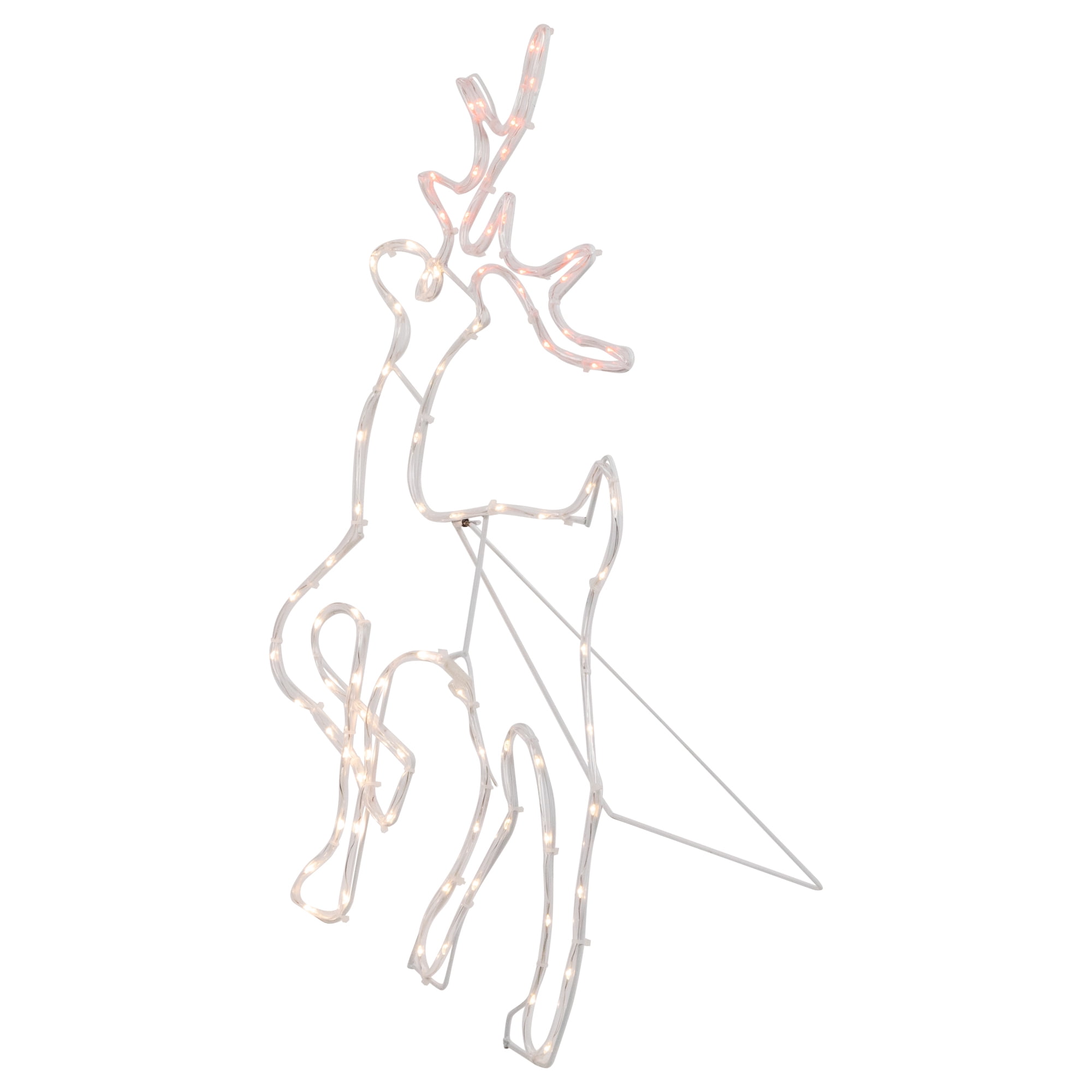 24" Lighted Standing Reindeer Silhouette Outdoor Christmas Decor