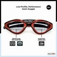 thumbnail image 4 of Dolfino Pro Performa Adult Swim Goggle - Red/Black, 4 of 6