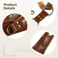 thumbnail image 3 of Leather Gardening Belt, Leather Tool Belt Holster with Detachable Pouch, Garden Tool Apron with Multiple Pockets, Adjustable Waist Belt (46.5 inches), PU Leather Tool Organizer, 3 of 5
