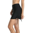 thumbnail image 6 of Women Swim Skirt Drawstring Skirted Swim Shorts High Waist Tankini Bottoms, 6 of 8