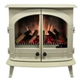 thumbnail image 3 of Modern Ember Harlowe Freestanding Electric Fireplace Stove Heater in Cream | Smart Technology | WiFi App, Alexa & Google Control | 1500W | Indoor Portable Heater | Safety Shutoff, 3 of 9