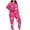 Hot Pink A, variant on Enjoytime Matching Sets Women Clothing Floral Printed Crewneck Long Sleeve Tops with Pants 2 Piece Sleepwear Casual Plus Size Pajama Set