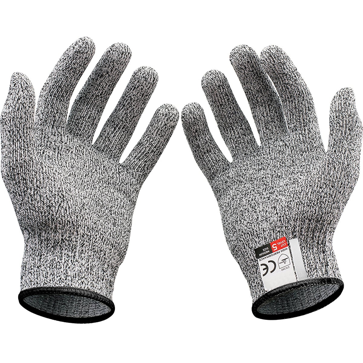 Medium Also for Gardening Safety Work Cut Proof Gloves Cut Resistant Kitchen Cutting Gloves Level 5 Protection 