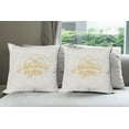 thumbnail image 6 of Ambesonne Adventure Throw Pillow Cover 4 Pack, Vibrant View Travel, 24", Earth Yellow Apricot, 6 of 7