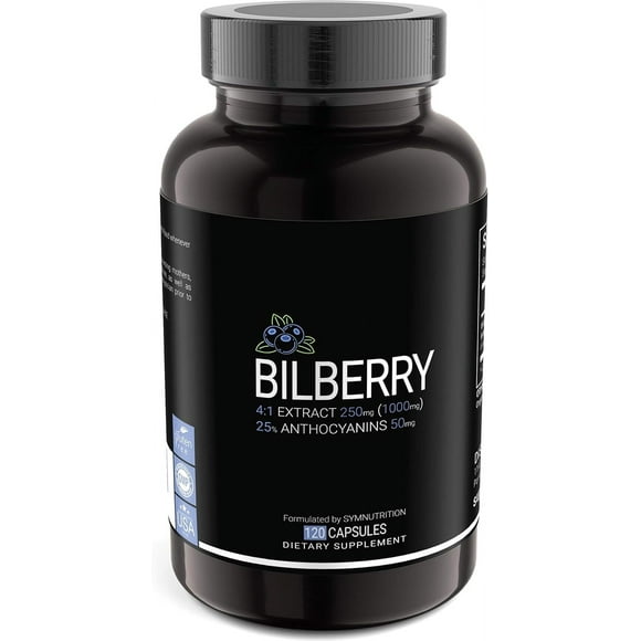 Sym Nutrition Bilberry 250 Mg Arándano 120 Cápsulas