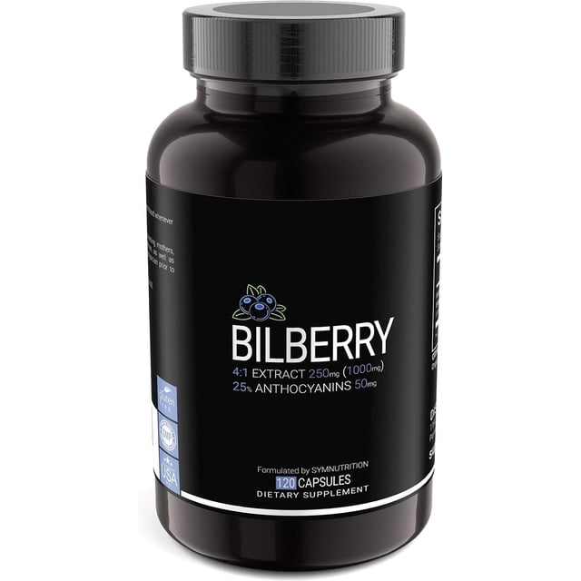 Sym Nutrition Bilberry 250 Mg Arándano 120 Cápsulas