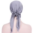 thumbnail image 5 of Baqcunre Clearance! Wrap Cap for Women Black Hair, Turban Cap Wrap Hat Muslim Cap Hair Women Scarf Loss Stretch Head Baseball Caps, Satin Wrap Cap, Sleep Caps for Women, 5 of 5