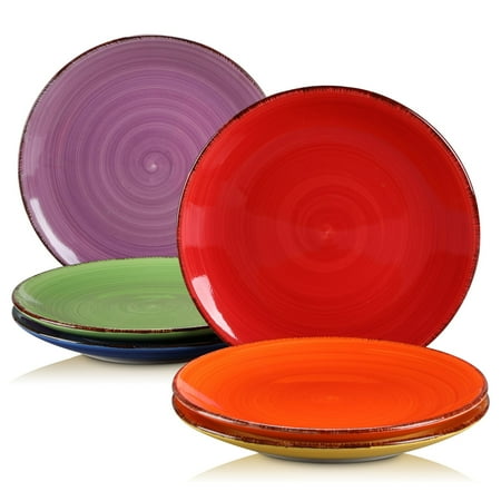 

vancasso Bonita Muticolor Dessert Plate of 6 Stoneware Salad Plate Set 7.4 Inch