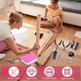 thumbnail image 4 of 23Pcs Household Repair Tool Kit Multifunctional Pink Home Hand Tool Set with Storage Bag Portable Women Repair Tool Combination Set with for DIY Home Repair-pink-, 4 of 6