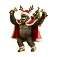 thumbnail image 1 of Animales Decorativos Planos Adornos Navideños Adornos Navideños Adornos Navideños Colgantes para Árbol de Navidad Impresión Plana 2D Colgantes Acrílicos Adornos Navideños Decoraciones Navideñas para E, 1 of 5
