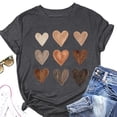 thumbnail image 5 of Anbech Heart Printed T-Shirt for Women Casual Colorful Graphic Hearts Tees Junior Girls Short Sleeve Tee Tops with Crew Neck, 5 of 10