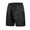 Black, variant on COSFO Elastic Waist Basketball Shorts Men Casual Solid Shorts Quick Dry Ice Silk Relaxed Fit Mens Shorts