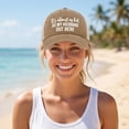 thumbnail image 4 of Washed Mesh Trucker Hat Adjustable Funny Slogan Baseball Cap For Women Outdoor Travel, 4 of 5