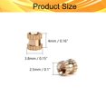 thumbnail image 2 of HUGFEG M2.5x4mm Female Thread Knurled Nuts,200pcs Hx3.8mm OD Brass Threaded Insert Embedment Nuts Hydraulic Welded Joint Injection Molding Assortment Kit for 3D Printing Injection Molding UA824-6505, 2 of 6