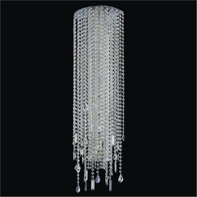 Glow Lighting 577MW8LSP-7C Light Divine Ice Wall Sconce , 8 CB Base Bulbs