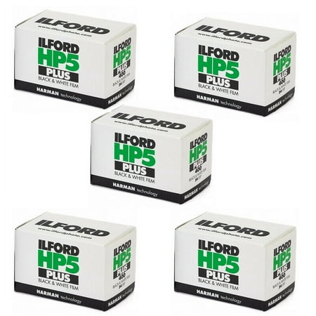 Image of 5 Rolls Ilford HP5 Plus 135-24 Exp. Black & White Print 35mm Film 1700646
