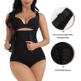 thumbnail image 3 of MANIFIQUE Shapewear for Women Tummy Control Body Shaper Fajas Colombianas Open Bust Bodysuit, 3 of 6