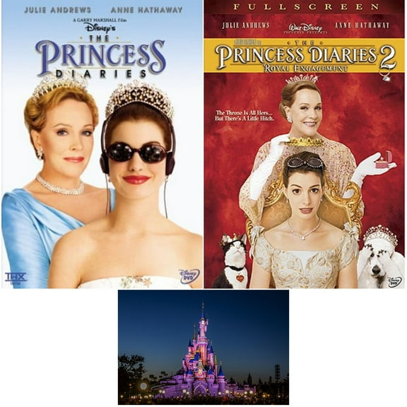 The Princess Diaries 1 One & The Princess Diaries 2 Two Royal Engagement 2 DVD Set Anne Hathaway