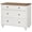 White, variant on White Bedroom Dresser with 3 Drawers, Mid Century Modern Wooden Closet Storage Organizer, Small Dressers Suitable for Living Room, Nursery, and Hallway