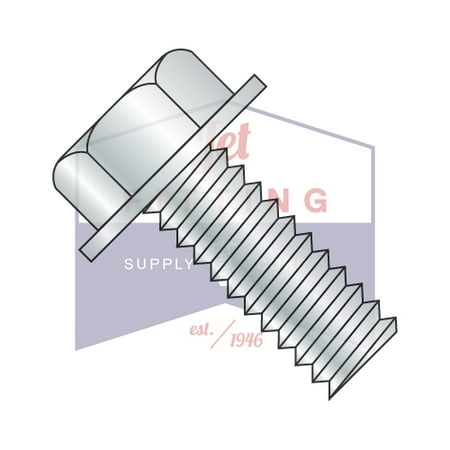 

10-24 x 1 1/2 Machine Screws | Unslotted | Hex Washers Head | Steel | Zinc (Quantity: 3000)