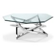 thumbnail image 1 of Beaumont Lane Table Basse en Verre Octogonal en Nickel, 1 of 3