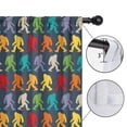 thumbnail image 4 of Blackout Kids Curtains,Red Bigfoot Pattern Childrens Insulated Curtains Set Of 2,Bedroom Essentials,Toddler Room Decor 52x84in(132x213cm), 4 of 5