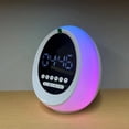 thumbnail image 4 of RGB Colorido Luz Bluetooth Altavoz Inalámbrico Reloj Despertador Tarjeta de Regalo Pequeño Altavoz, 4 of 5