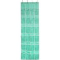 thumbnail image 4 of Simple Houseware Crystal Clear Over The Door Hanging Shoe Organizer, 24 Pockets, Turquoise, 4 of 5