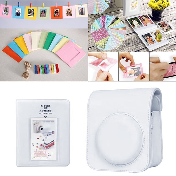 Kit Accesorios Cámara 7 en 1 para Cámara Instantánea Fujifilm Instax Mini 12 (blanco)