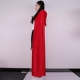 thumbnail image 3 of Capa con capucha de terciopelo para adulto, disfraz gótico de Halloween, vestido de brujería rojo, 3 of 9