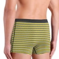 thumbnail image 4 of Men's Boxer Briefs, Mardi Gras Purple Yellow Plaid Soft Comfy Mens Underwear Boxer Briefs Breathable With Widen Waist, 4 of 7