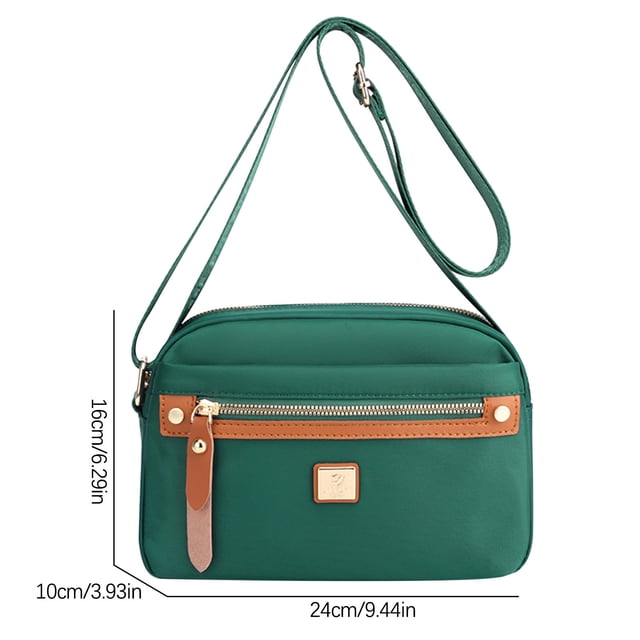 Bolsas Crossbody Grandes para Mujeres Bolsa Crossbody de Nylon, Bolsa Crossbody Ligera con Múltiples Bolsillos Y Tela de Nylon de Hombro Único, Adecuado para Mujeres Bolsas Crossbody de Nylon para Muj