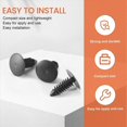 thumbnail image 5 of 100x Plastic Bumper Fastener Rivet Clips Auto Body Clips Black, 5 of 5