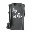thumbnail image 3 of Giftesty Tank Tops for Women Fashion Casual Printed Sleeveless Blouse Round Neck Sexy Slim Pullover Tops, 3 of 4