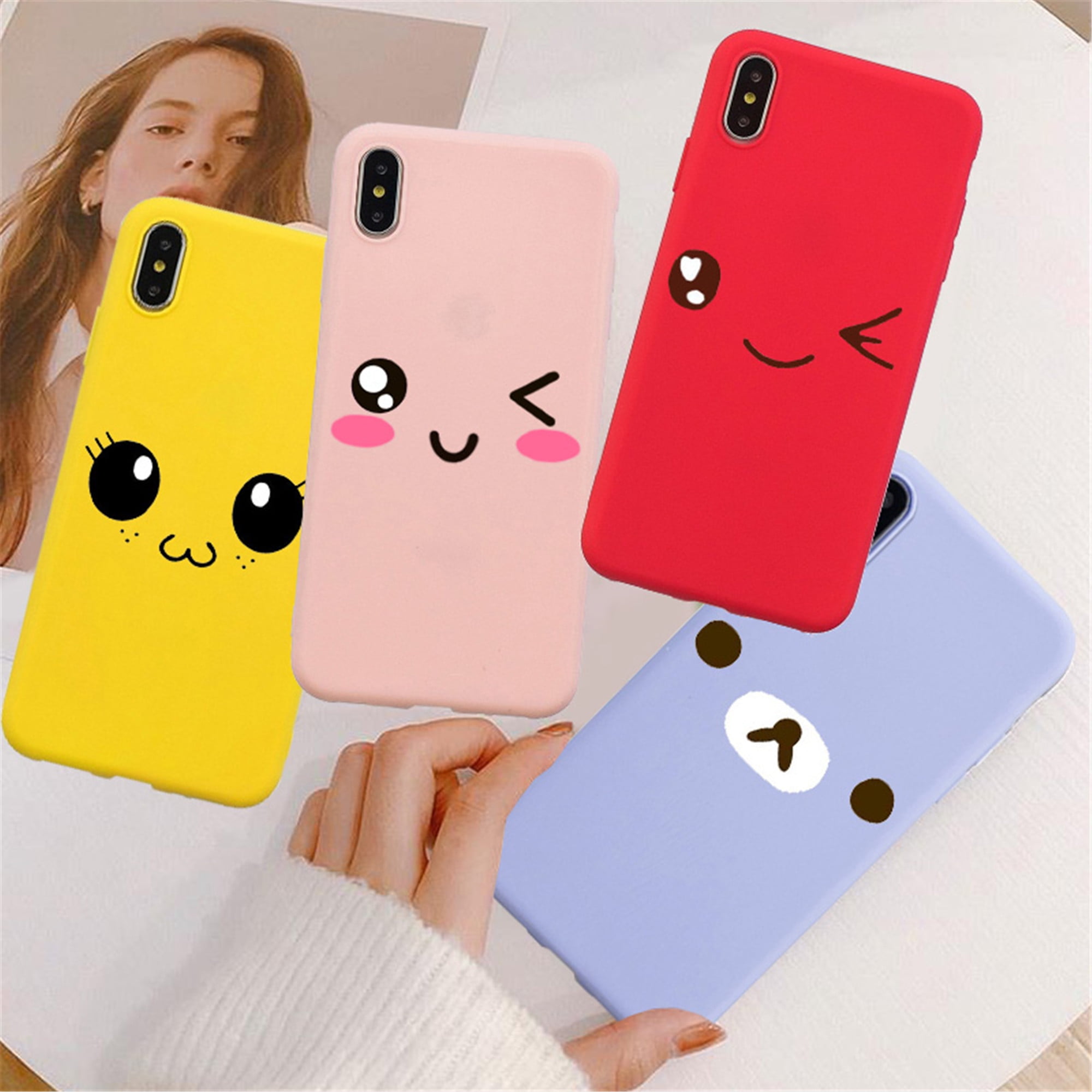 Cute Cartoon Girl Phone Case For Iphone 13 Pro Max 12 Pro 11 Pro Max 8 7 Plus X Xs Max Xr Tpu Silicone Case Gifts Walmart Com