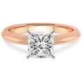 thumbnail image 4 of IGI Certified 3 Carat Princess Shape Lab Grown Diamond Engagement Ring | 14K Rose Gold | Alora Solitaire Diamond Ring | FG-VS1-VS2 Quality Friendly Diamonds, 4 of 6