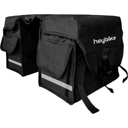 Heybike Saddle Bag Cycling Detachable Rear Saddle Bag Bicycle Pannier Carrier Bag for Rear Bicycle Rack