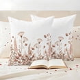thumbnail image 3 of Spring Floral Outdoor Waterproof Pillow Covers, Watercolor Elegant Pastoral Flowers Decorative Square Throw Pillowcase Sofa Cushion Sham for Patio/Couch/Chair, 18"x18" 2 Pack, 3 of 8