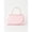 Blush Pink, variant on Women's Ruched Top Handle Handbag Navy Blue Shoulder Bag Elegant Satchel Purse for Party Evening Events
