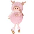 thumbnail image 4 of Adornos navideños de felpa, muñecos de peluche colgantes de Navidad para árbol de Navidad, puerta, pared, fiesta de Navidad, hogar, rosa, 4 of 5