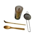 thumbnail image 4 of Tnarru Japanese Matcha Tea Set Bamboo Tea Matcha Tools Accessories Matcha Tea Ceremony Kit Stainless Steel for Tea Room 4pcs, 4 of 8