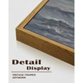 thumbnail image 3 of Drsoum Vintage Sea Landscape 24x36in Brown Framed Wall Art Ocean Retro Classic Farmhouse Paints Rustic, 3 of 7
