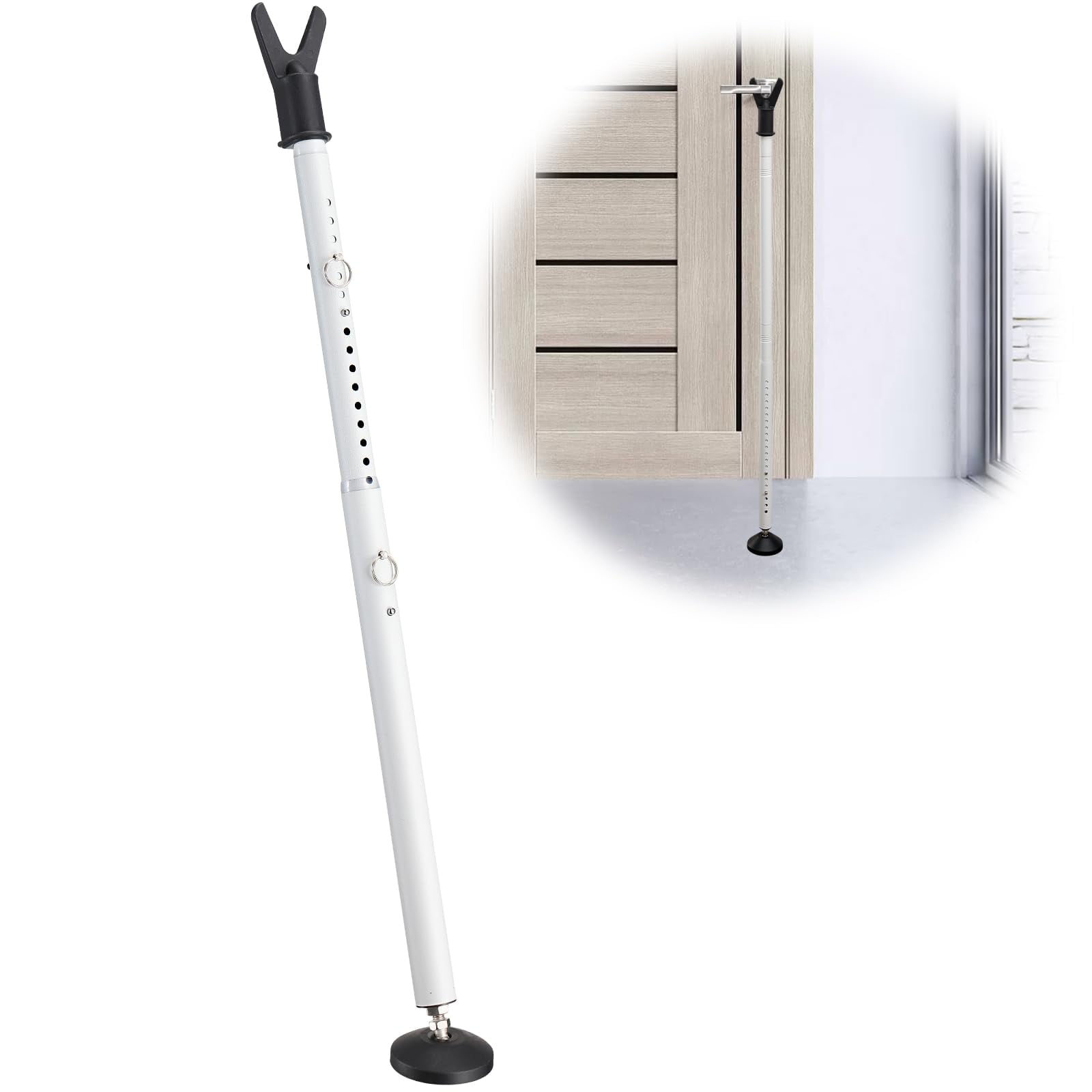 IHOMEPARK Door Security Bar, Adjustable 35-41.7 inch photo 1